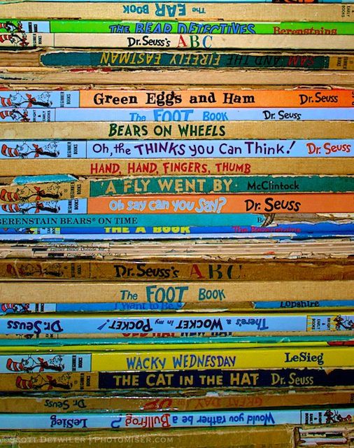 Stack of Dr. Seuss Easy Reader Books