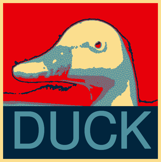 DUCK stylized poster